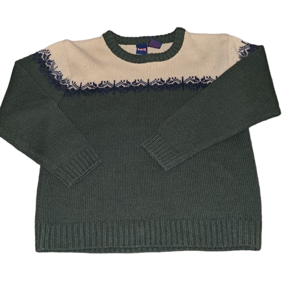 UR IT vintage green knit sweater size 7 youth
